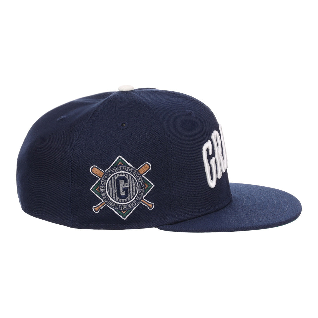 Homestead Grays NLB Flip Fitted Ballcap product image 3, provided for visual reference and product detail review