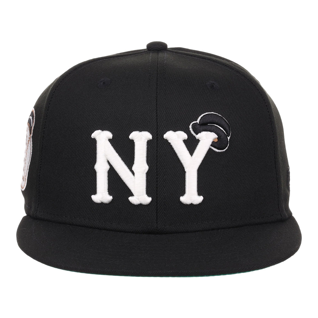 New York Black Yankees NLB Flip Fitted Ballcap product image 2, provided for visual reference and product detail review