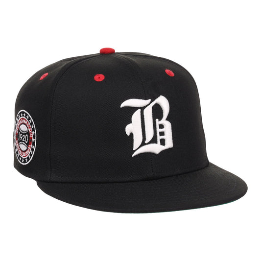 Birmingham Black Barons NLB Flip Fitted Ballcap product image 1, provided for visual reference and product detail review