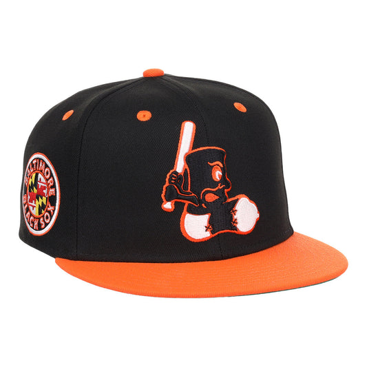 Baltimore Black Sox NLB Flip Fitted Ballcap product image 1, provided for visual reference and product detail review
