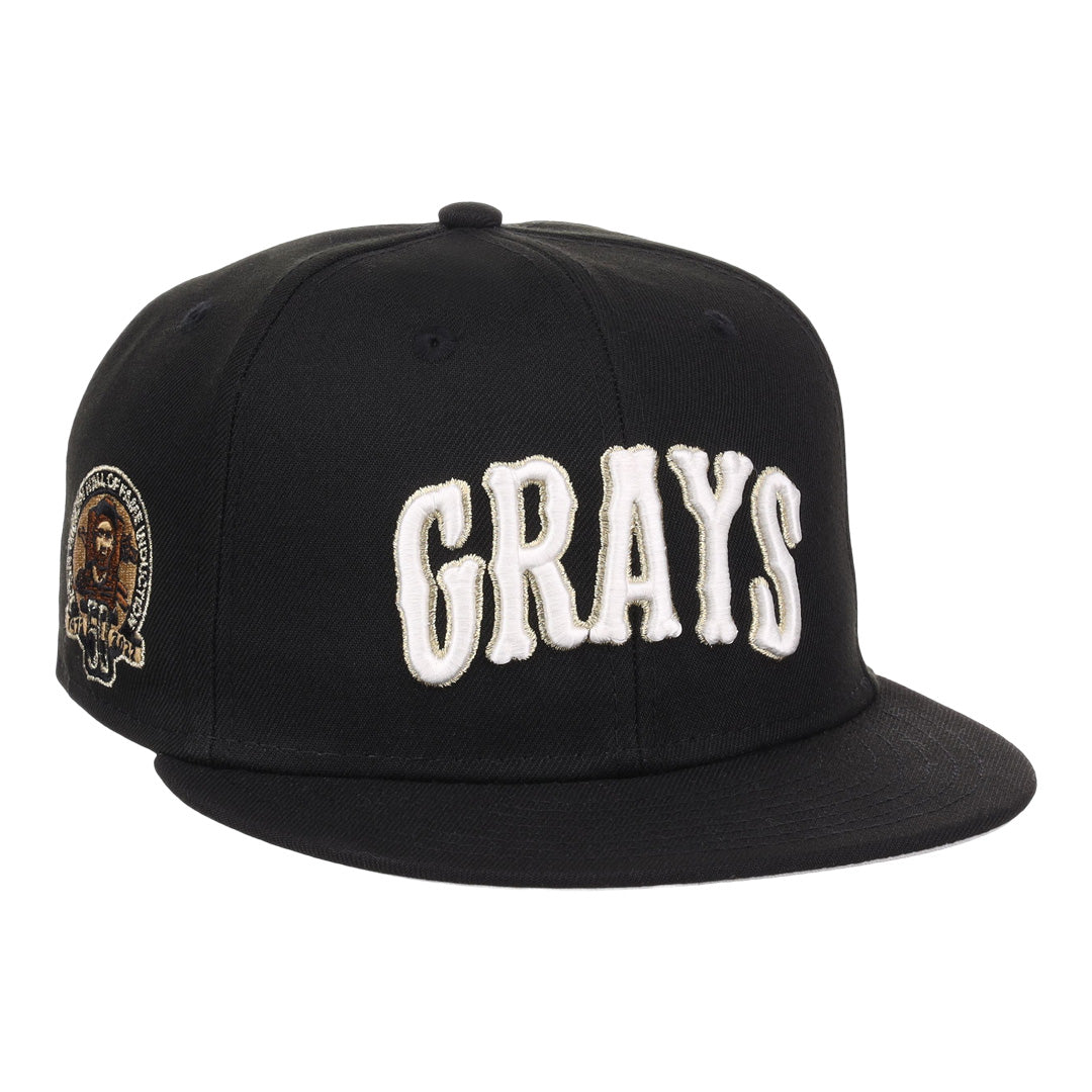 Homestead Grays Josh Gibson Fitted Ballcap - Black product image 1, provided for visual reference and product detail review