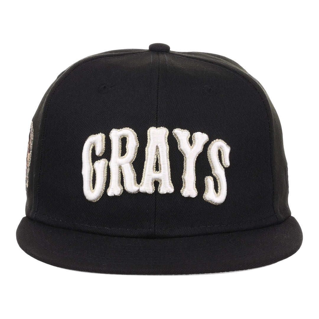 Homestead Grays Josh Gibson Fitted Ballcap - Black product image 2, provided for visual reference and product detail review