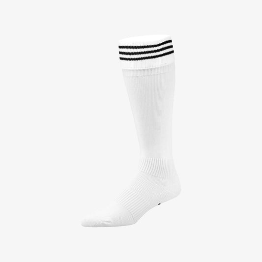 3-Stripe Soccer Sock White- Small product image 1, provided for visual reference and product detail review