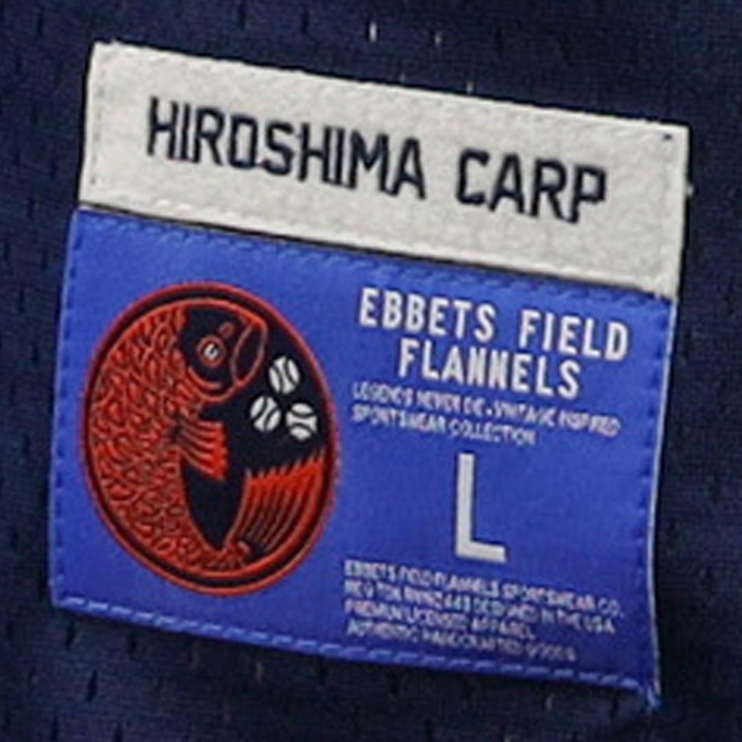 Hiroshima Carp EFF DNA Replica V-Neck Mesh Jersey product image 5, provided for visual reference and product detail review