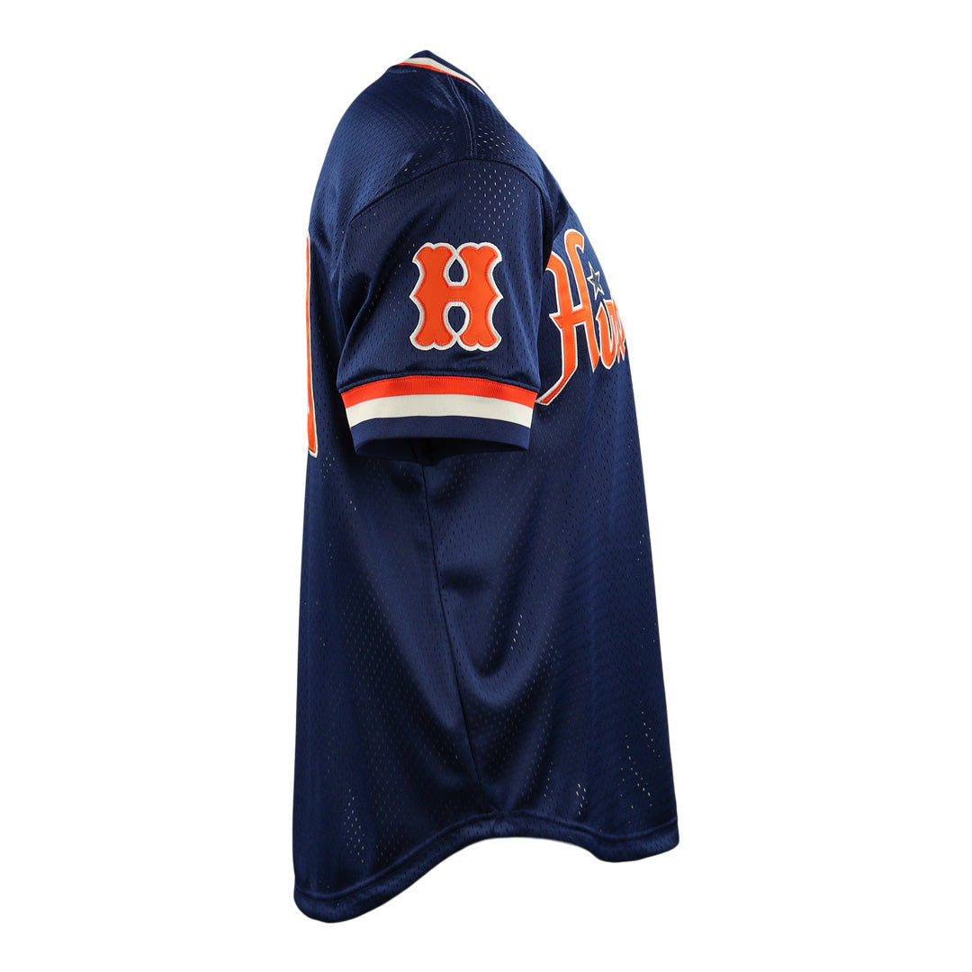 Hiroshima Carp EFF DNA Replica V-Neck Mesh Jersey product image 6, provided for visual reference and product detail review