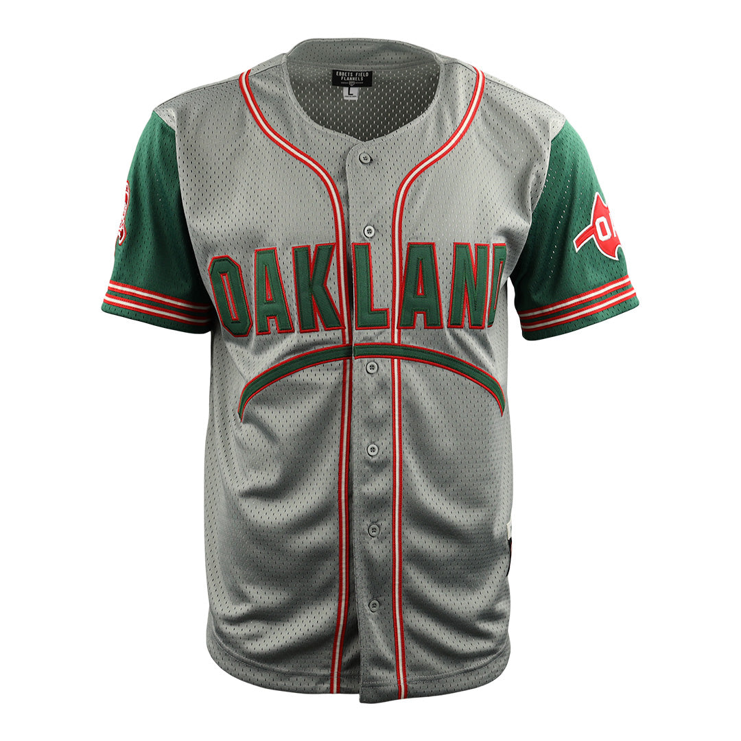 Oakland Oaks EFF DNA Replica Button-Up Mesh Jersey product image 1, provided for visual reference and product detail review