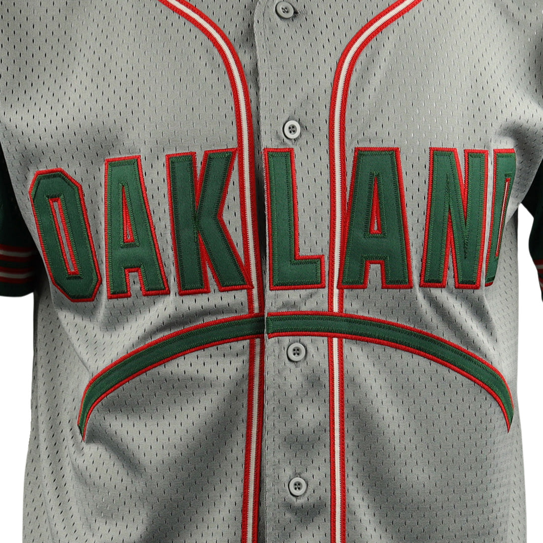 Oakland Oaks EFF DNA Replica Button-Up Mesh Jersey product image 2, provided for visual reference and product detail review