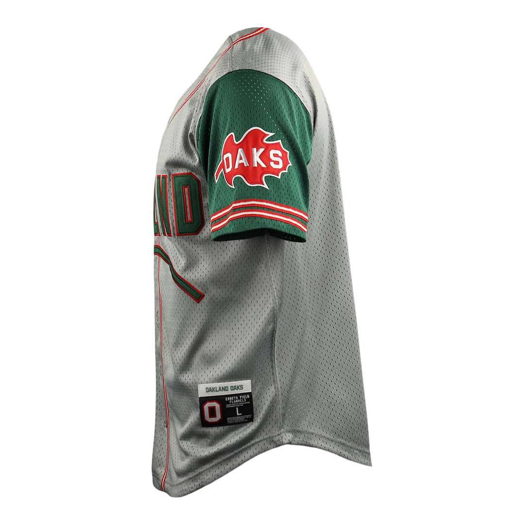 Oakland Oaks EFF DNA Replica Button-Up Mesh Jersey product image 3, provided for visual reference and product detail review