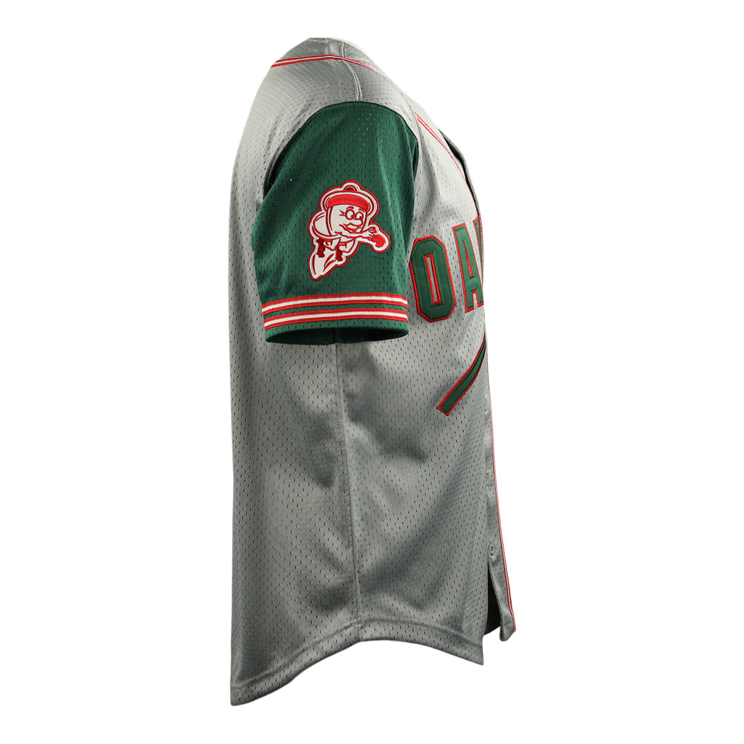 Oakland Oaks EFF DNA Replica Button-Up Mesh Jersey product image 6, provided for visual reference and product detail review