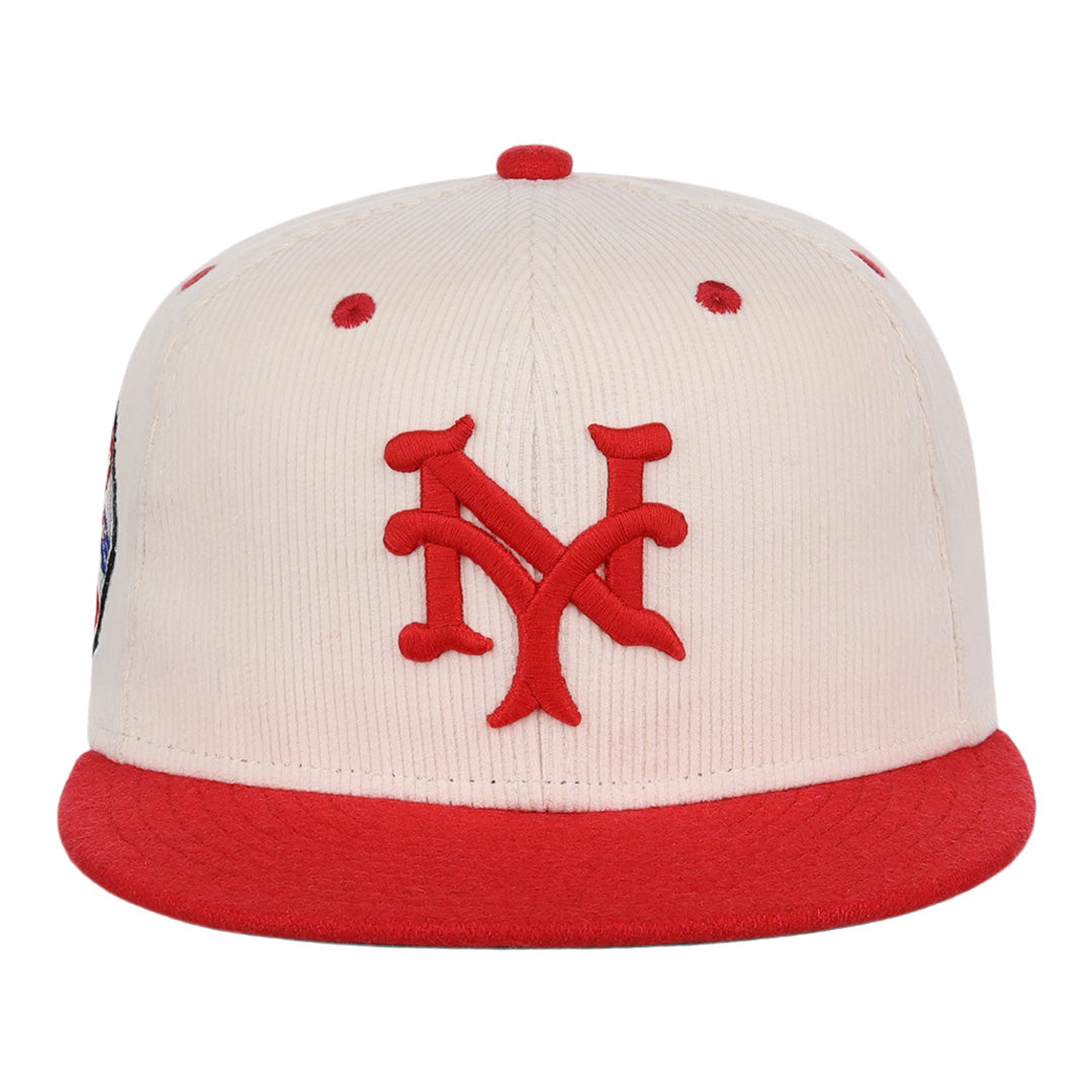 New York Cubans NLB Ground Rule Double Fitted Ballcap product image 2, provided for visual reference and product detail