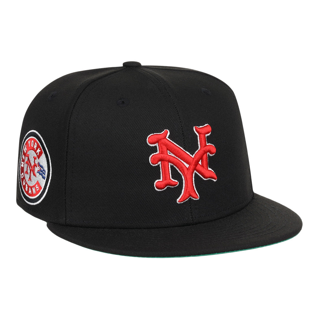 New York Cubans NLB Team Color Fitted Ballcap product image 1, provided for visual reference and product detail review
