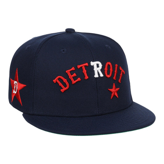 Detroit Stars NLB Team Color Fitted Ballcap product image 1, provided for visual reference and product detail review