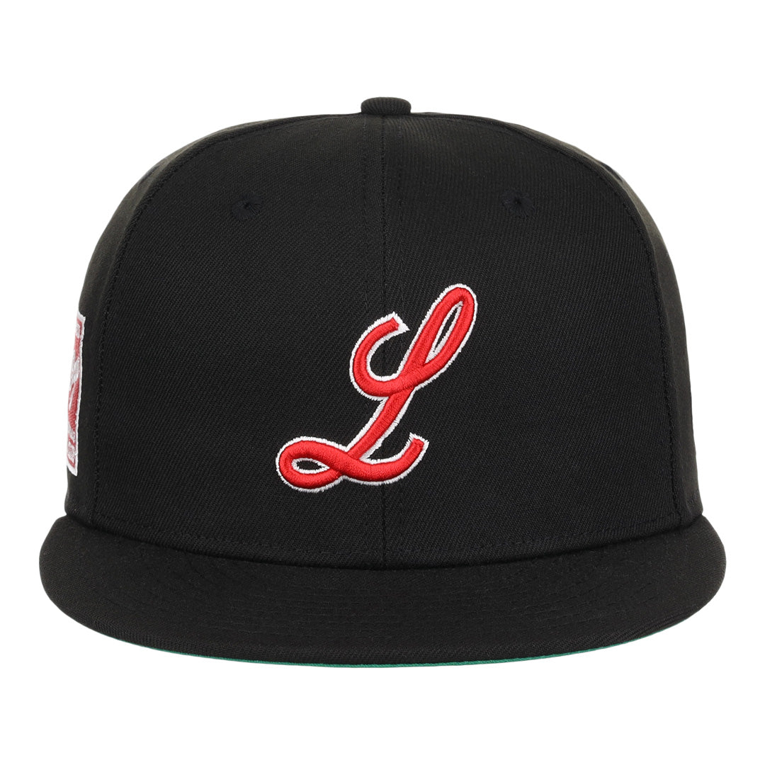 Louisville Black Caps NLB Team Color Fitted Ballcap product image 2, provided for visual reference and product detail review