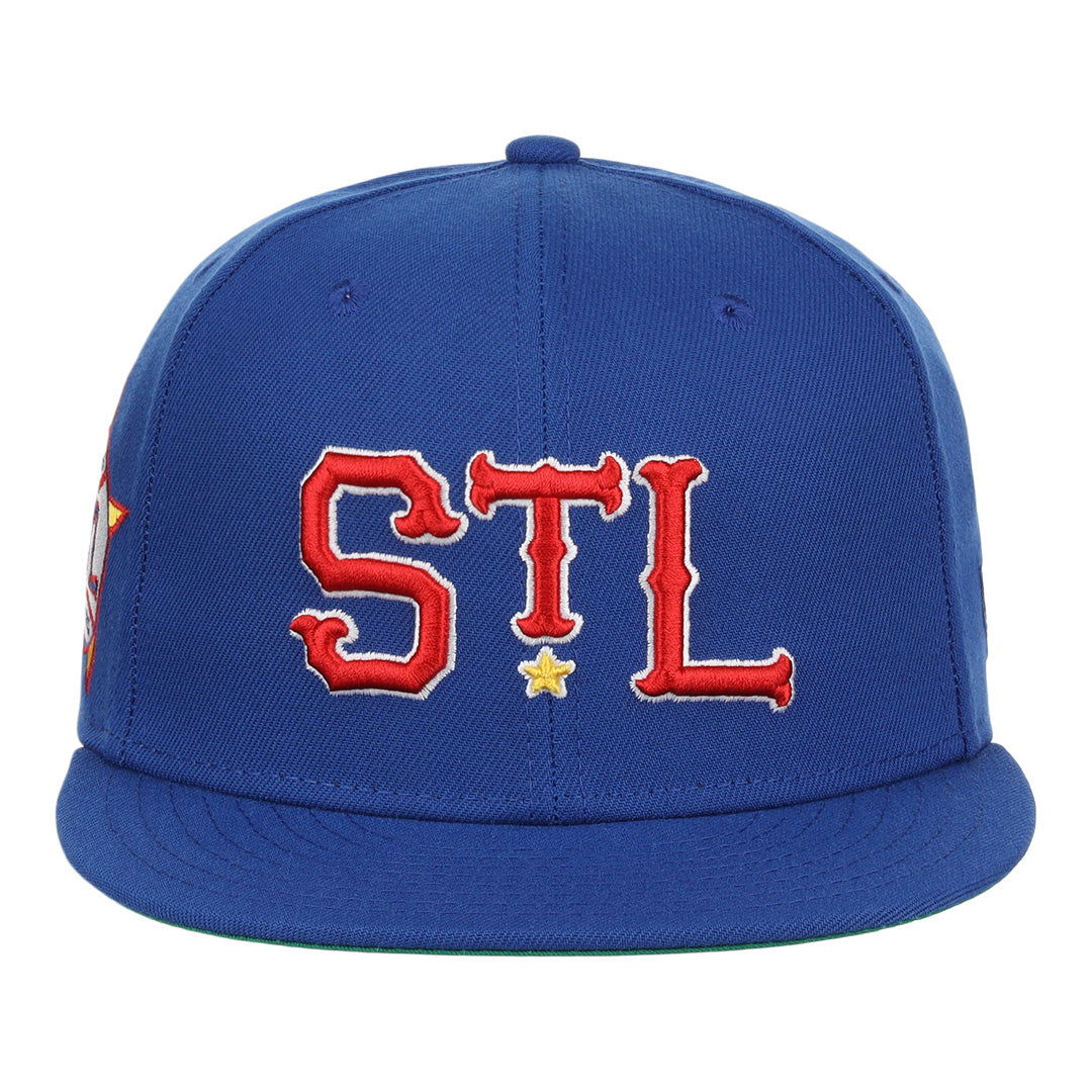 St. Louis Stars NLB Team Color Fitted Ballcap product image 2, provided for visual reference and product detail review