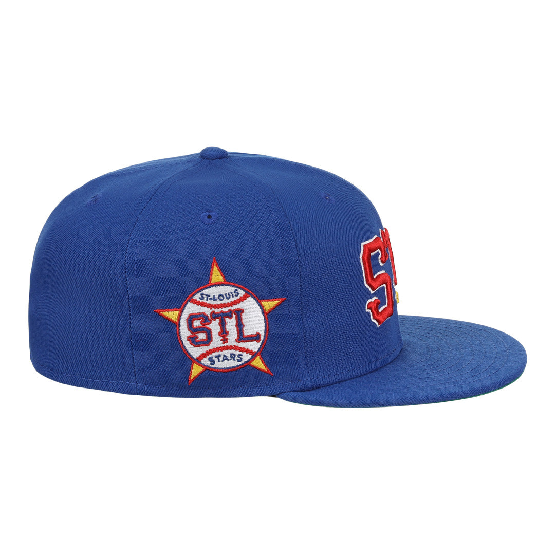 St. Louis Stars NLB Team Color Fitted Ballcap product image 3, provided for visual reference and product detail review