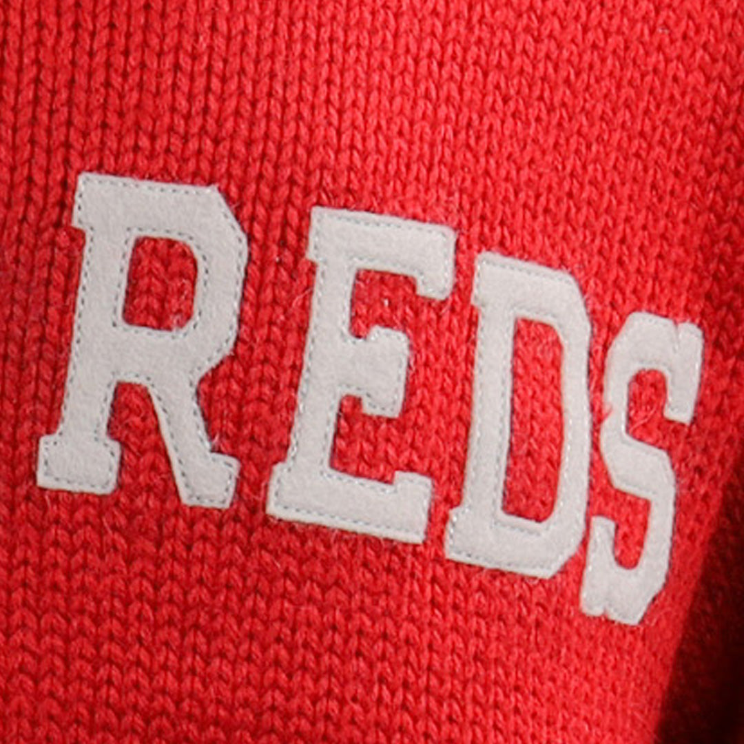 Cincinnati Reds 1919 Shawl Collar Sweater product image 2, provided for visual reference and product detail review