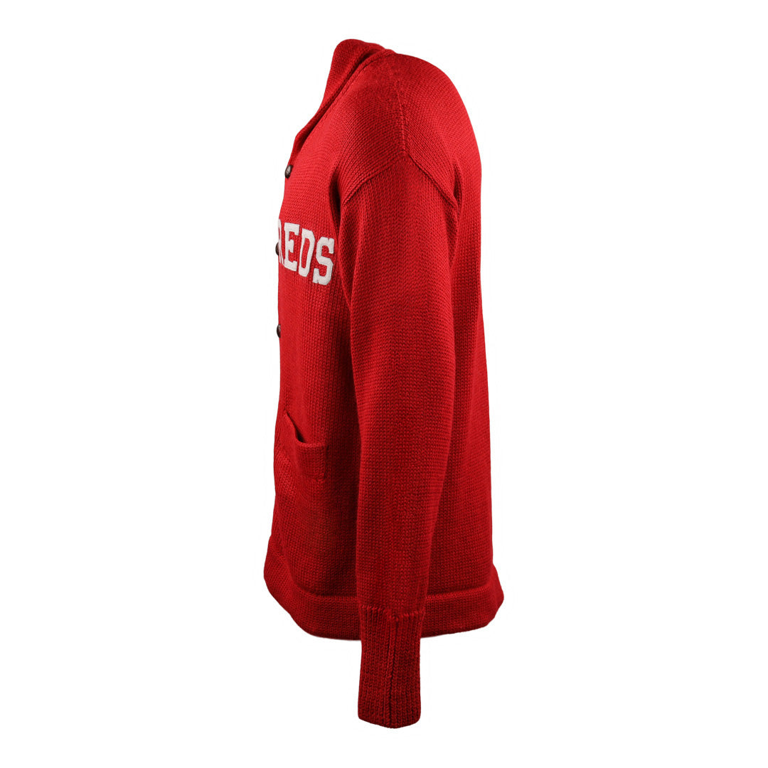Cincinnati Reds 1919 Shawl Collar Sweater product image 3, provided for visual reference and product detail review