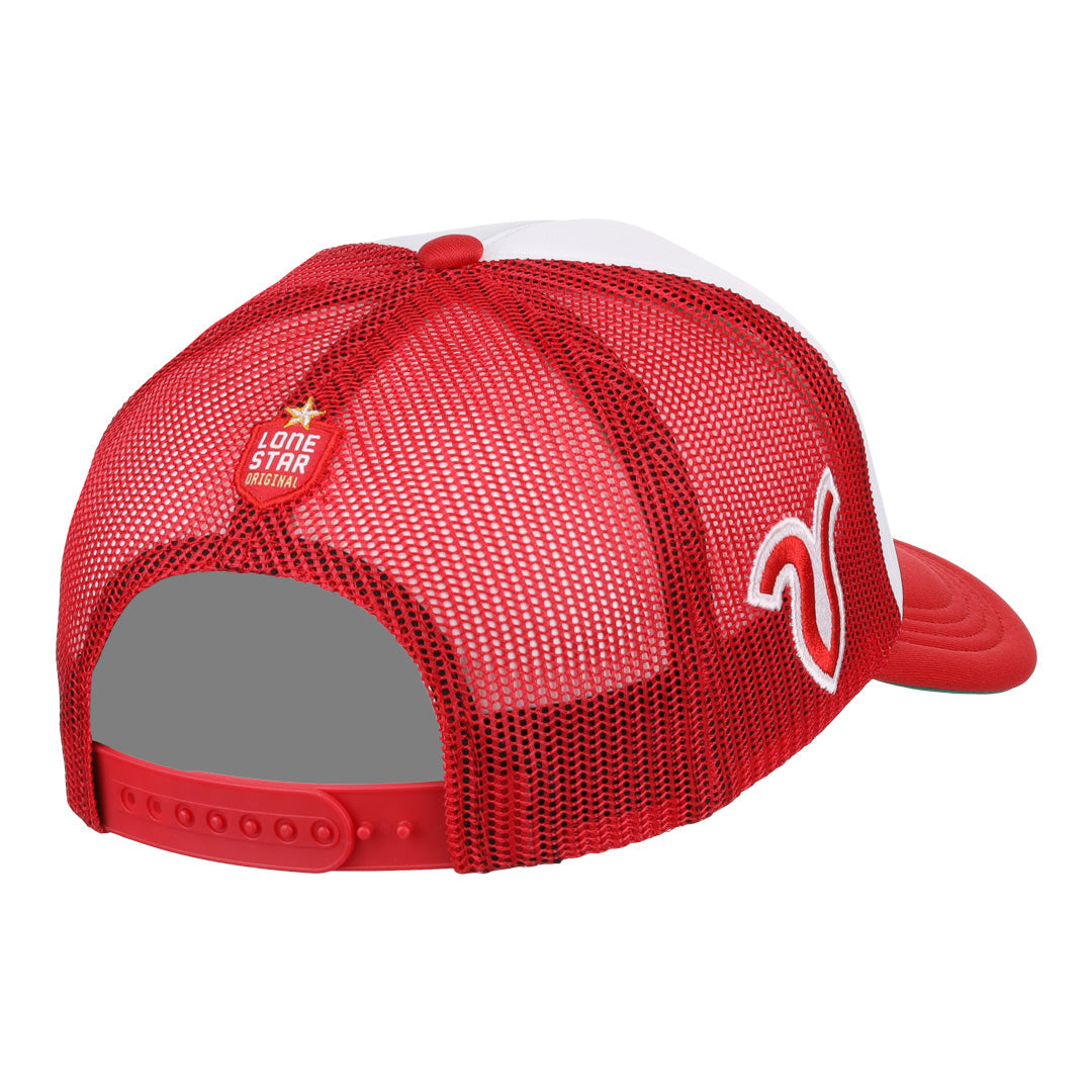 Victoria Rosebuds EFF Lone Star Foam Trucker product image 3, provided for visual reference and product detail review