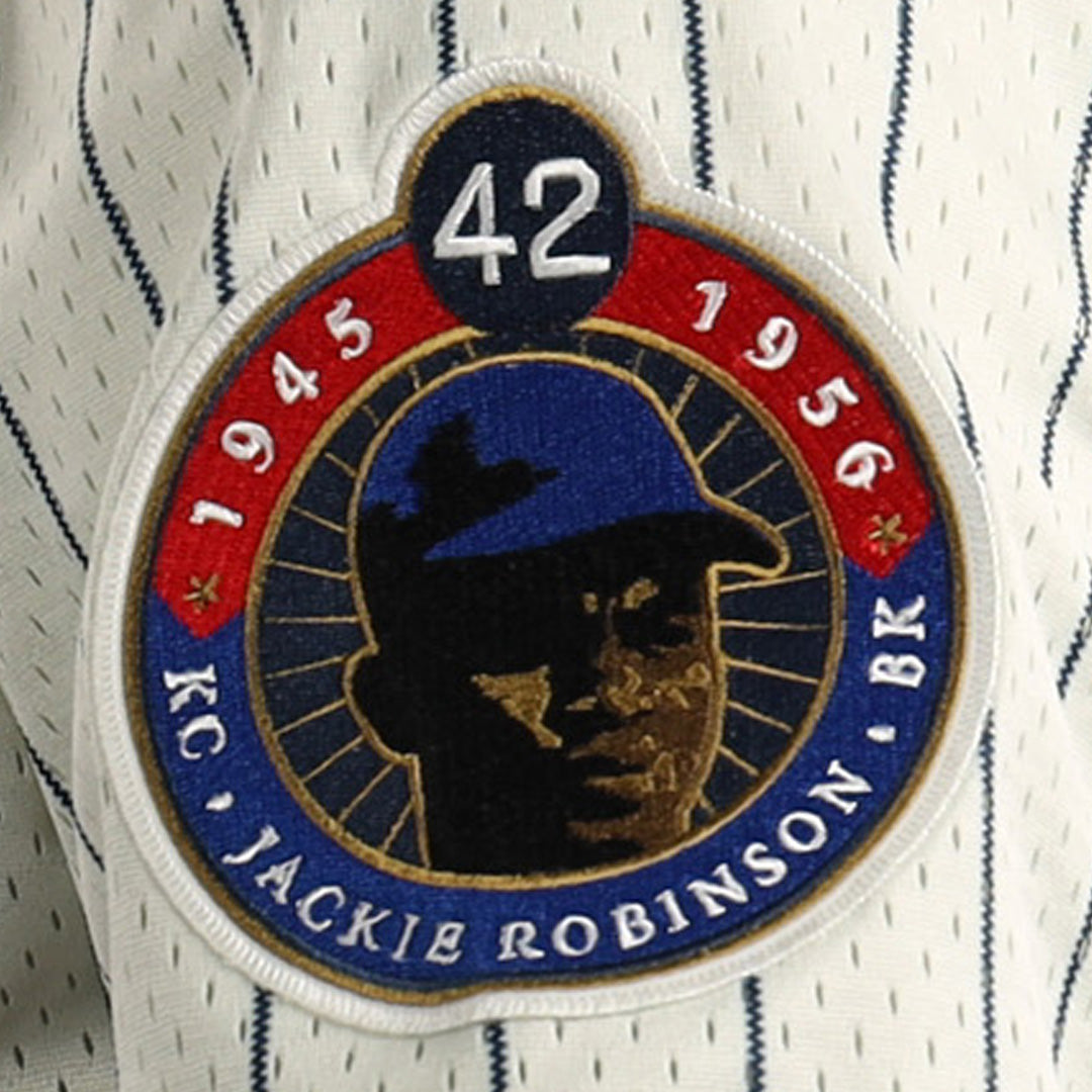 Jackie Robinson Kansas City Monarchs Vintage Inspired NL Replica Button-Up Mesh Jersey product image 4, provided for visual