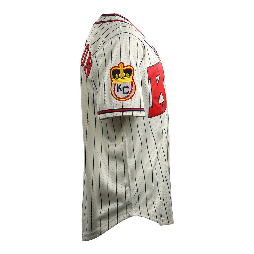Jackie Robinson Kansas City Monarchs Vintage Inspired NL Replica Button-Up Mesh Jersey product image 5, provided for visual