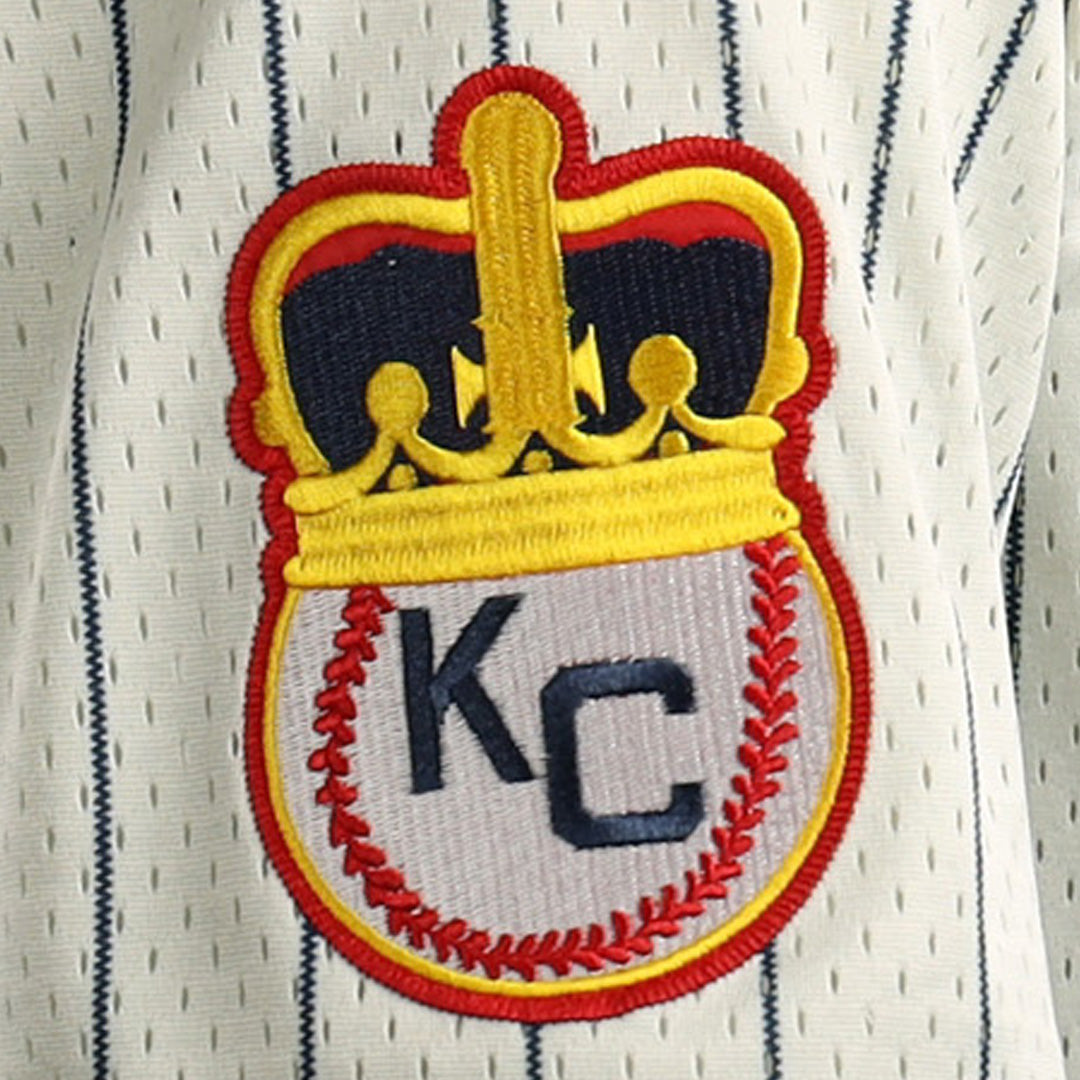Jackie Robinson Kansas City Monarchs Vintage Inspired NL Replica Button-Up Mesh Jersey product image 6, provided for visual