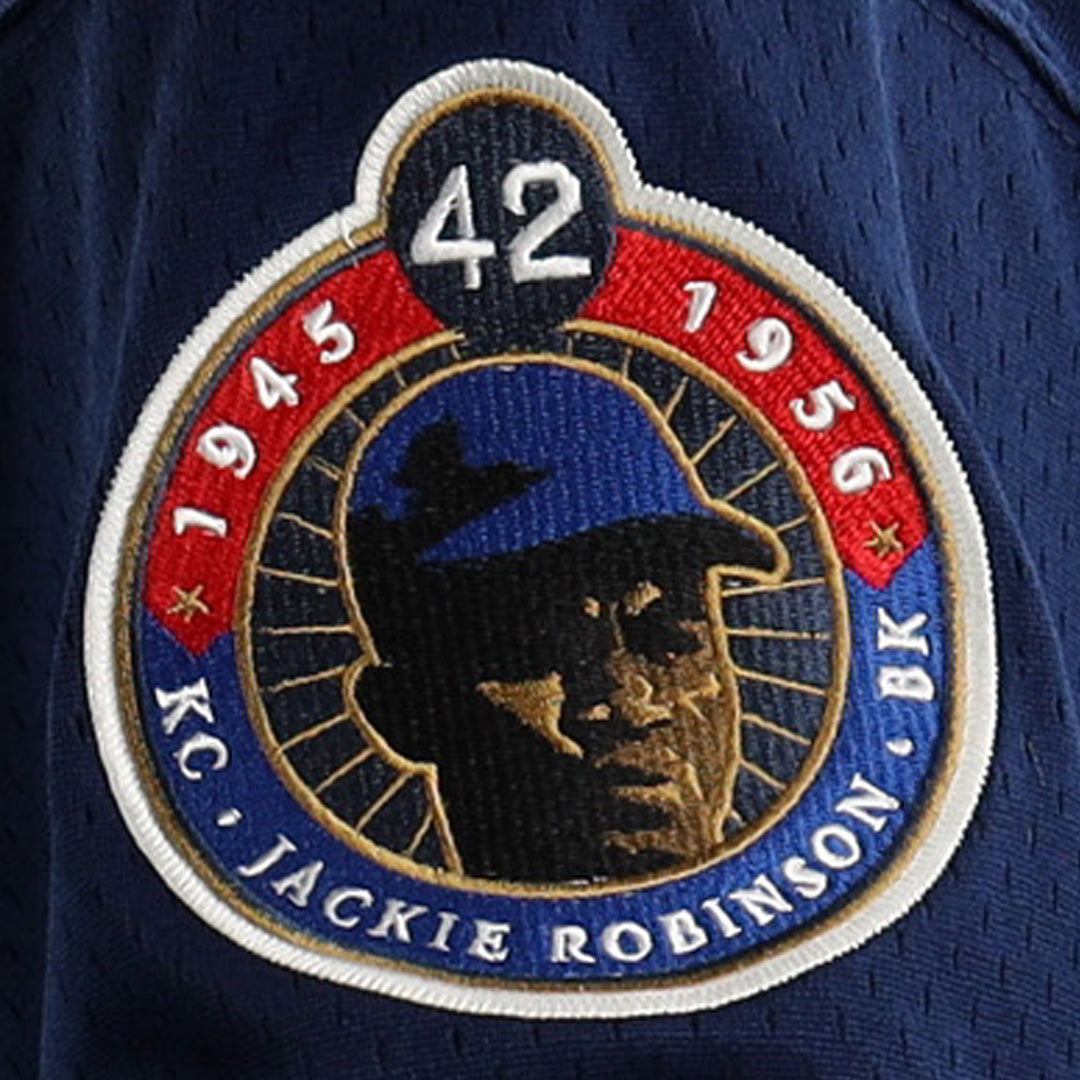 Jackie Robinson Kansas City Monarchs Vintage Inspired NL Replica V-Neck Mesh Jersey product image 4, provided for visual