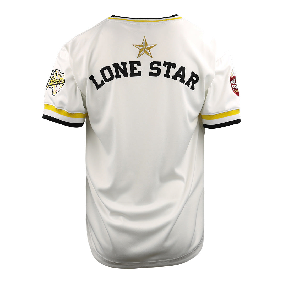 Beeville Blazers EFF Lone Star Baseball Jersey product image 8, provided for visual reference and product detail review