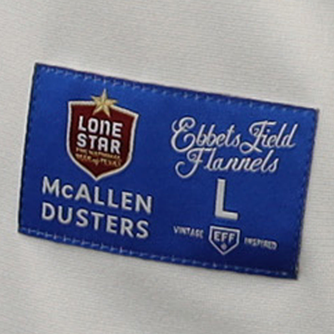 McAllen Dusters EFF Lone Star Baseball Jersey product image 5, provided for visual reference and product detail review