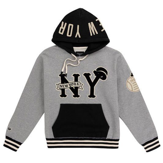 New York Black Yankees Vintage Inspired NLB Colorblock Sweatshirt product image 1, provided for visual reference and product