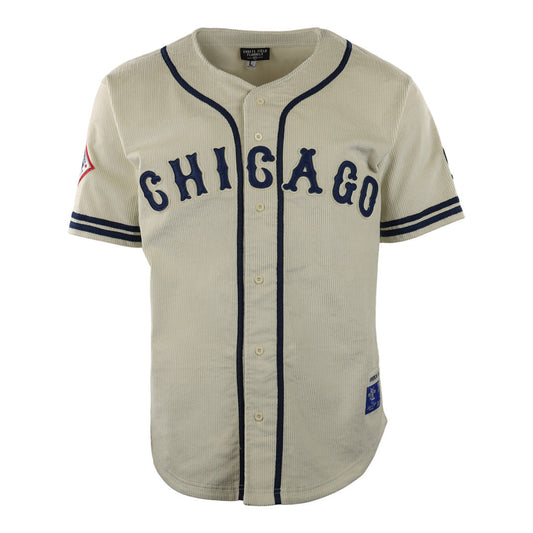 Chicago American Giants Vintage Inspired EFF NLB Corduroy Jersey product image 1, provided for visual reference and product