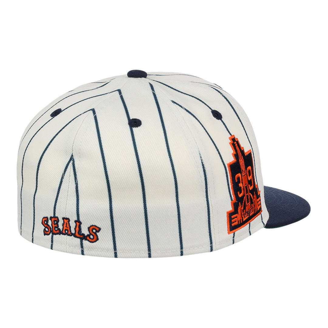 San Francisco Seals Pinstripe Fitted Ballcap product image 3, provided for visual reference and product detail review