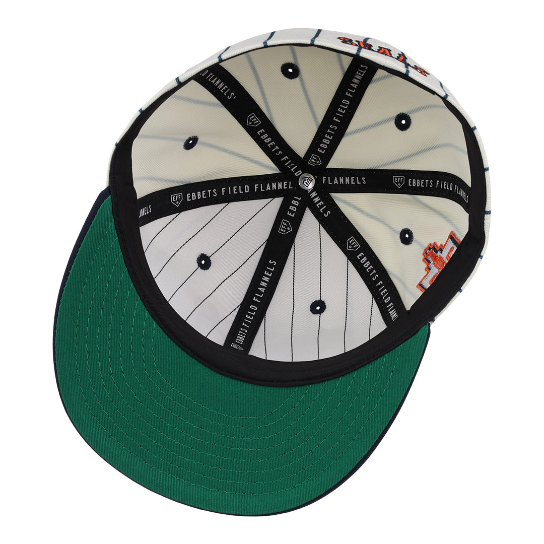 San Francisco Seals Pinstripe Fitted Ballcap product image 4, provided for visual reference and product detail review
