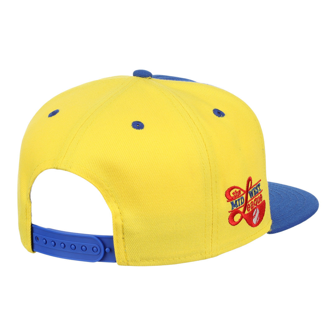 Burlington Bees EFF MiLB Vintage Snapback product image 4, provided for visual reference and product detail review