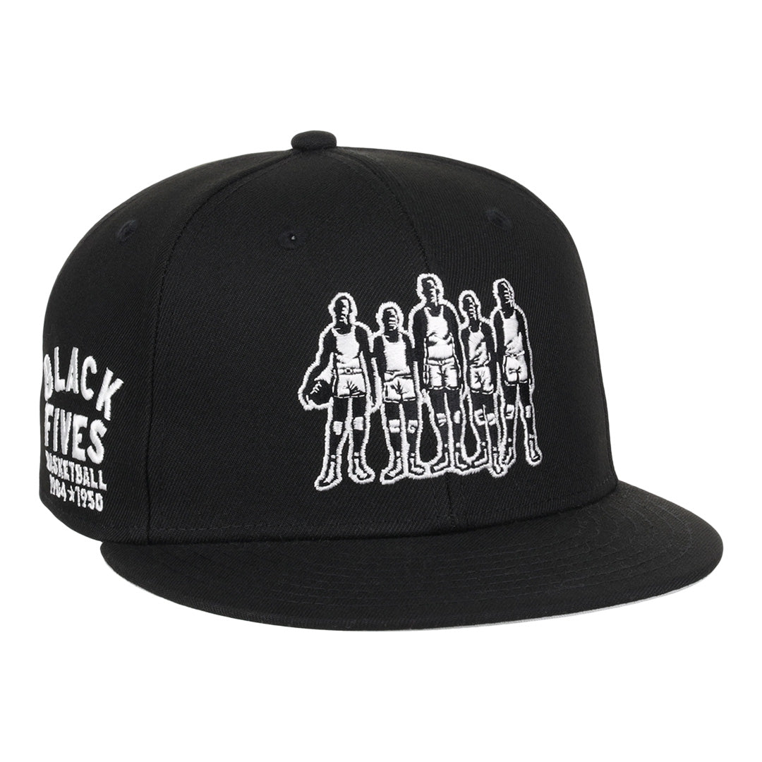 Black Fives Fitted Ballcap product image 1, provided for visual reference and product detail review