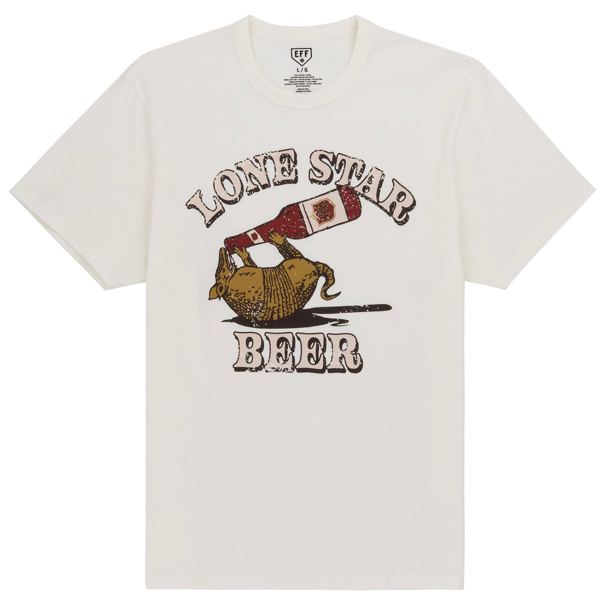 Lone Star EFF Vintage Beer T-Shirt product image 1, provided for visual reference and product detail review