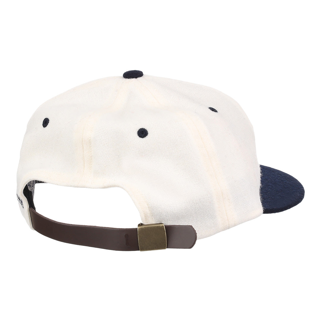 University of Nevada Wolf Pack Mascot Collegiate Wool Ballcap - White product image 3, provided for visual reference and