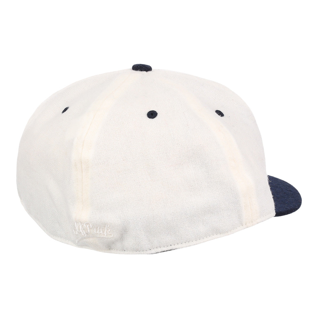 University of Nevada Wolf Pack Mascot Collegiate Wool Ballcap - White product image 2, provided for visual reference and