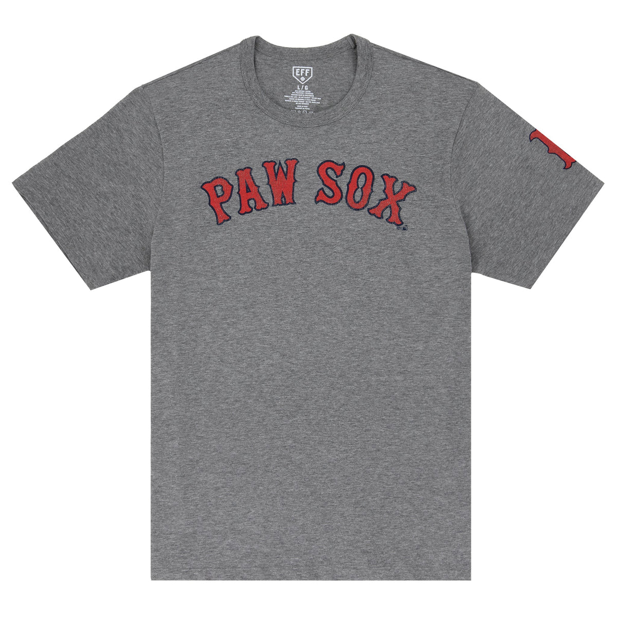 Pawtucket Red Sox EFF MiLB Vintage T-Shirt product image 1, provided for visual reference and product detail review