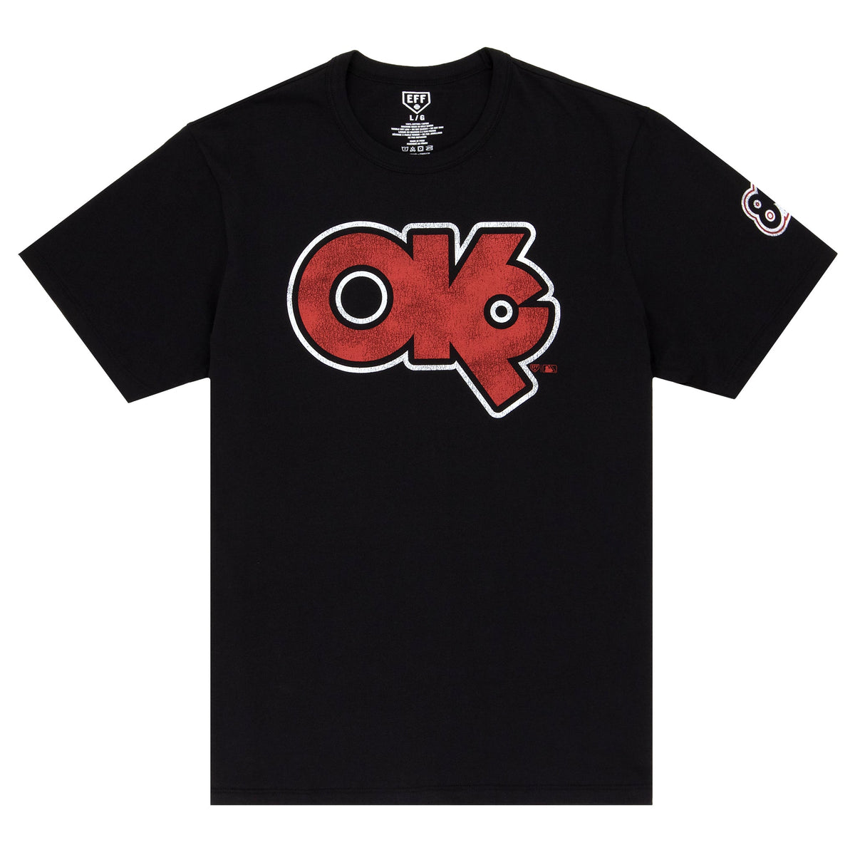Oklahoma City 89ers EFF MiLB Vintage T-Shirt product image 1, provided for visual reference and product detail review