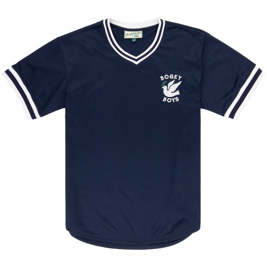 Bogey Boys x EFF V-Neck Baseball Jersey product image 1, provided for visual reference and product detail review