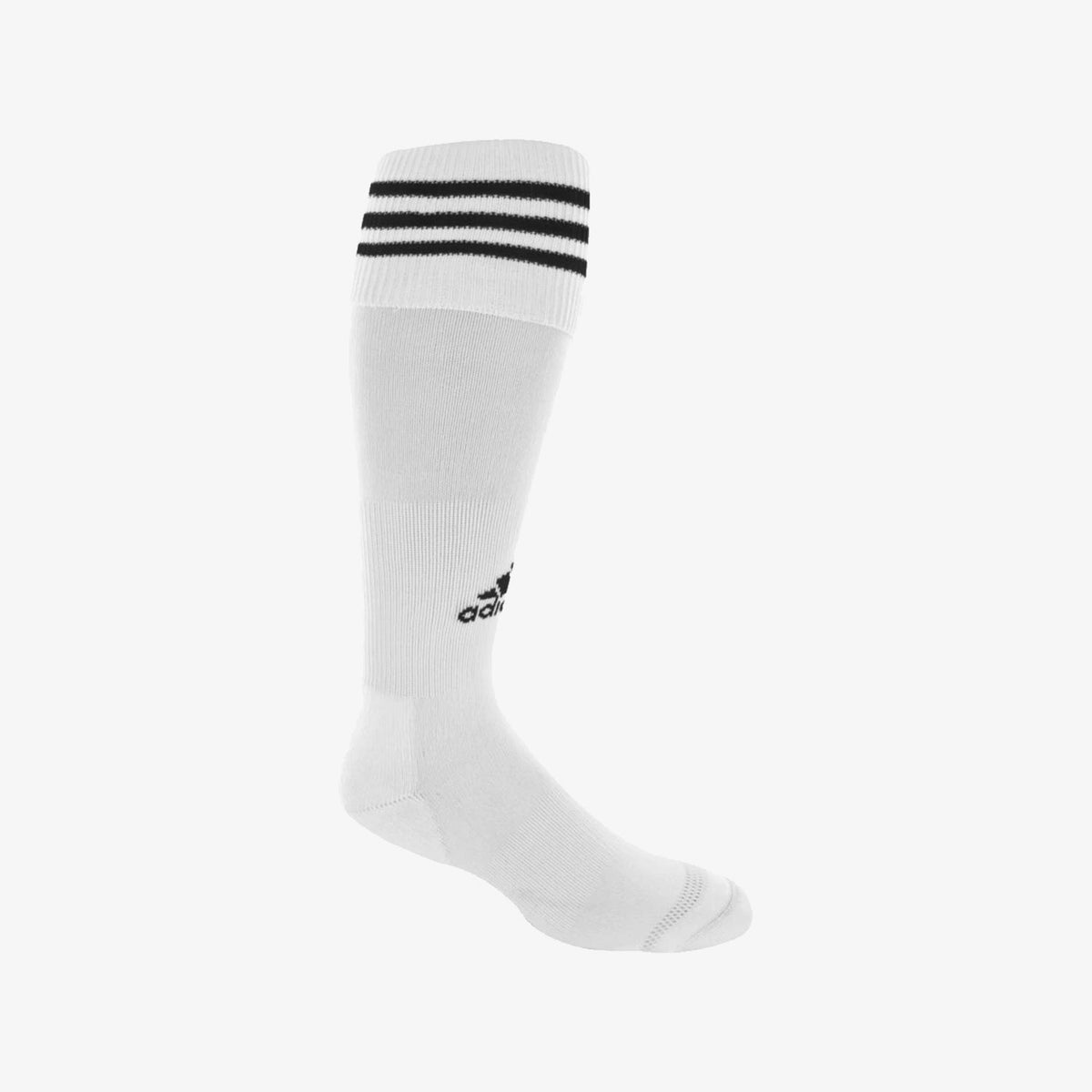 Copa Zone Cushion Soccer Sock White/Black XSmall product image 1, provided for visual reference and product detail review