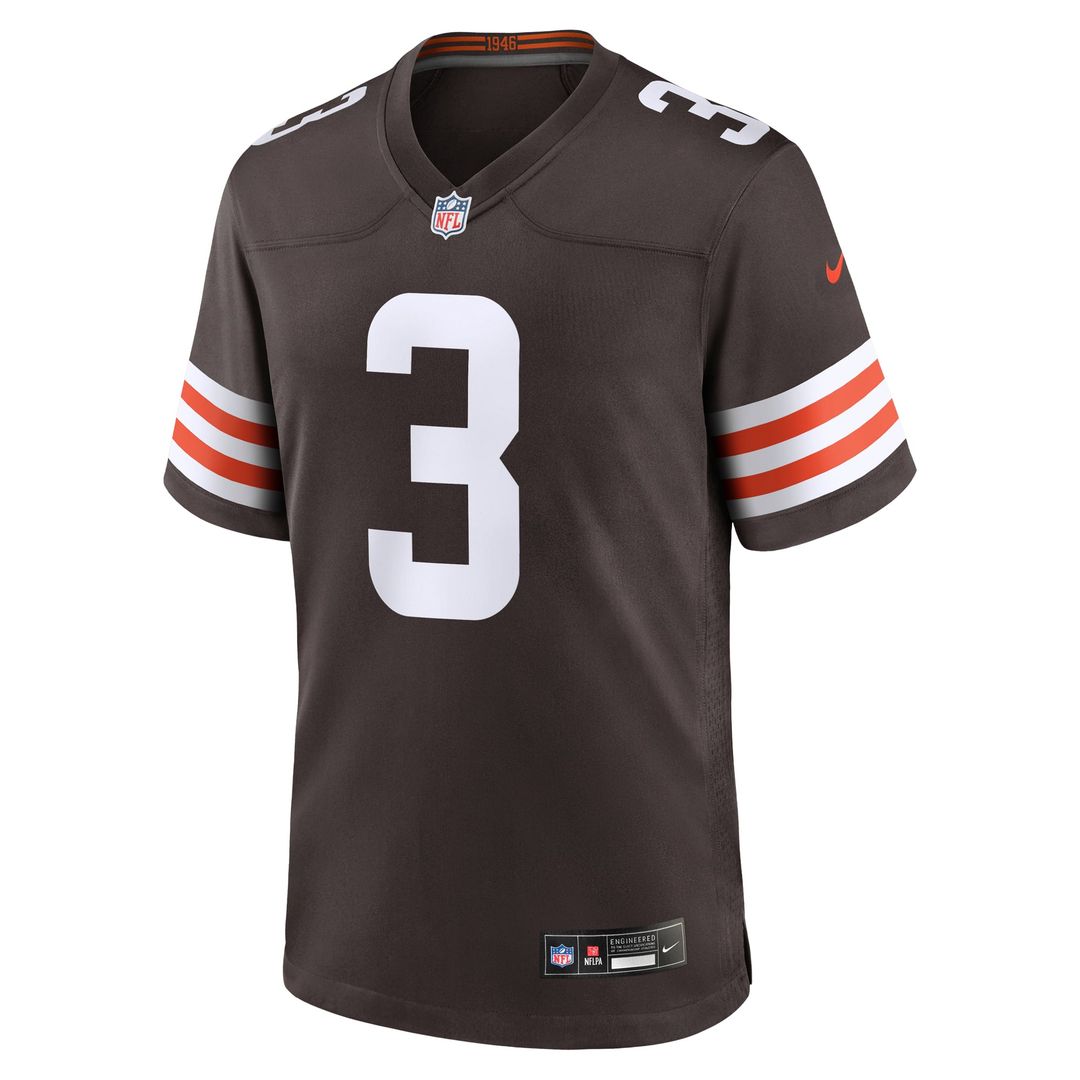Cleveland Browns Jerry Jeudy Nike Brown Game Jersey product image 2