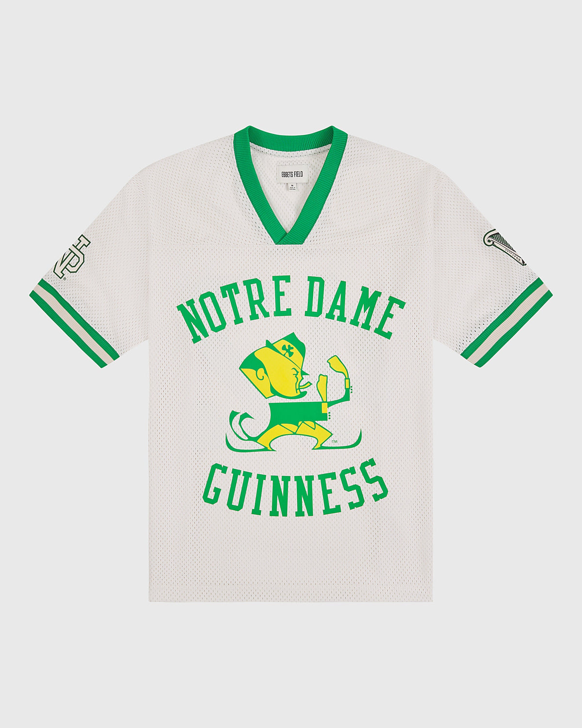 Notre Dame X Guinness Mesh Football Jersey product image 1, provided for visual reference and product detail review