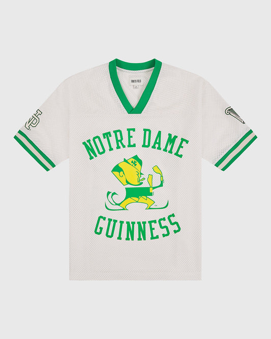 Notre Dame X Guinness Mesh Football Jersey product image 1, provided for visual reference and product detail review