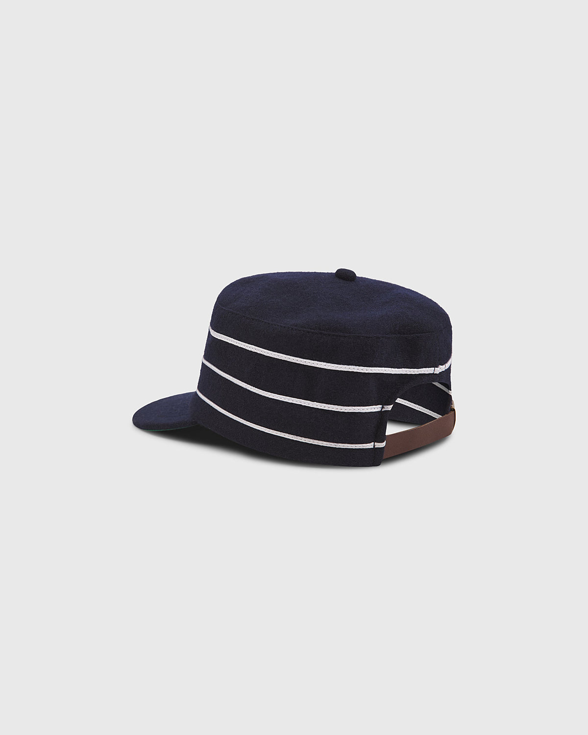 Notre Dame Leprechaun Pillbox Wool Ballcap product image 5, provided for visual reference and product detail review
