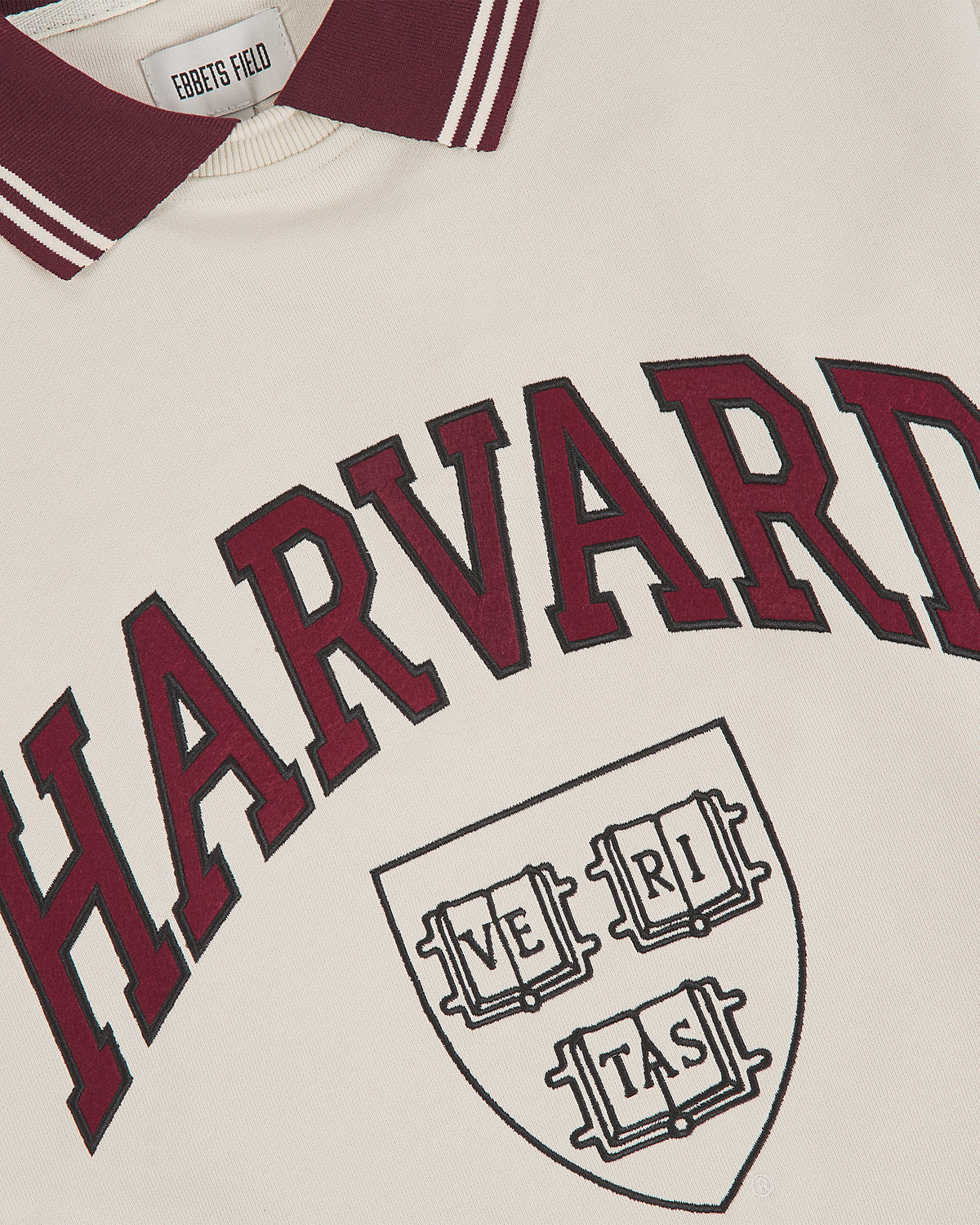 Harvard University Collard Crewneck Sweatshirt product image 4, provided for visual reference and product detail review
