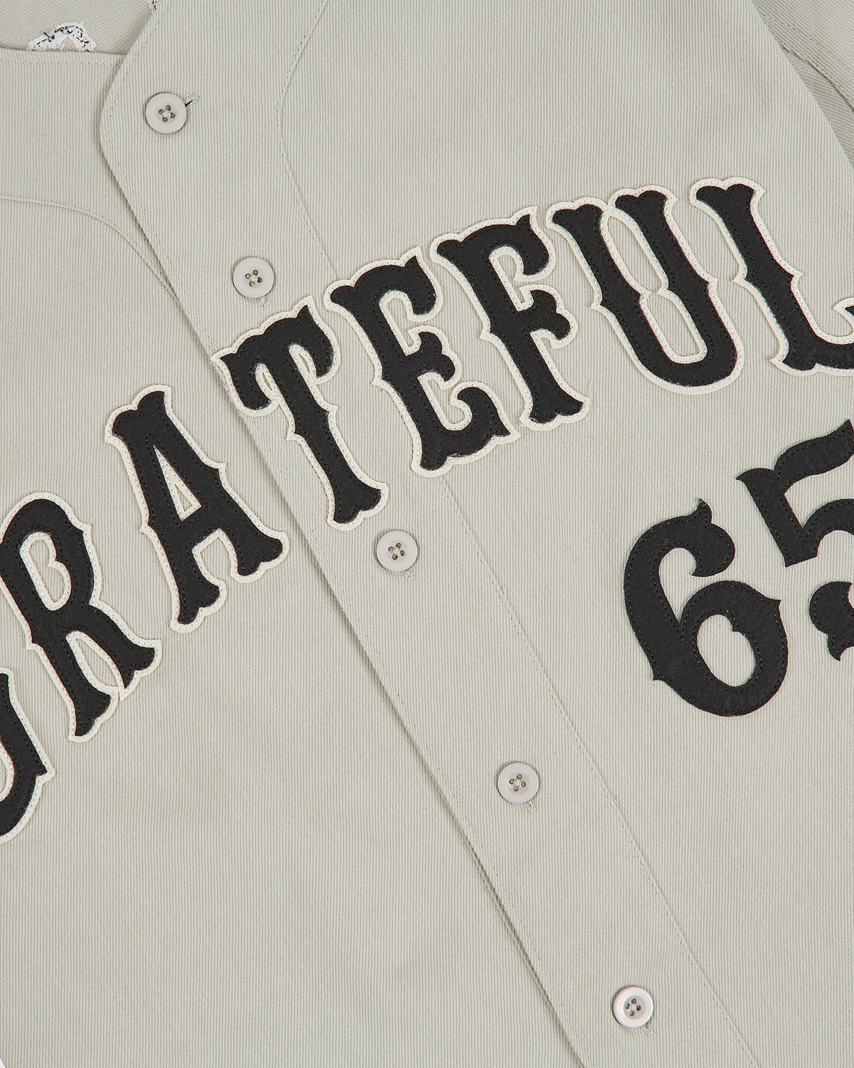 Grateful Dead Cotton Twill Button-Up Baseball Jersey product image 3, provided for visual reference and product detail review