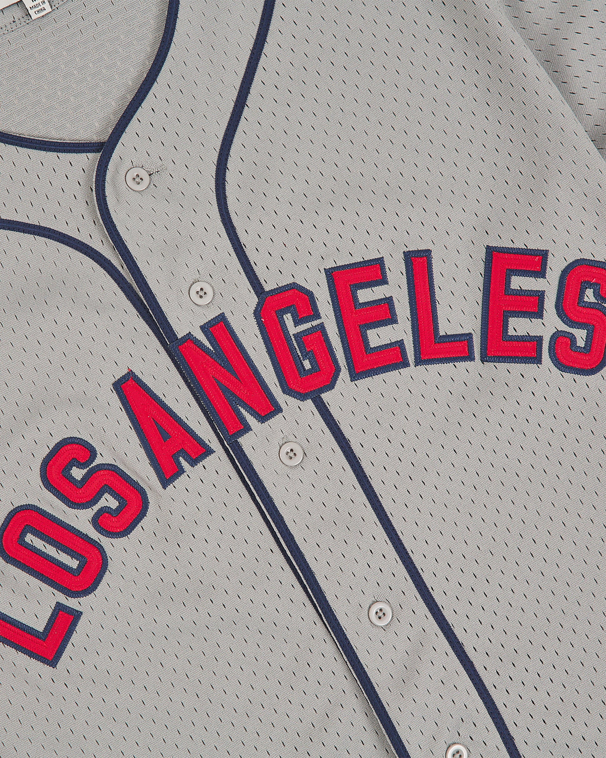 Los Angeles Angels (PCL) 1942 Mesh Button-Up Road Jersey product image 2, provided for visual reference and product detail