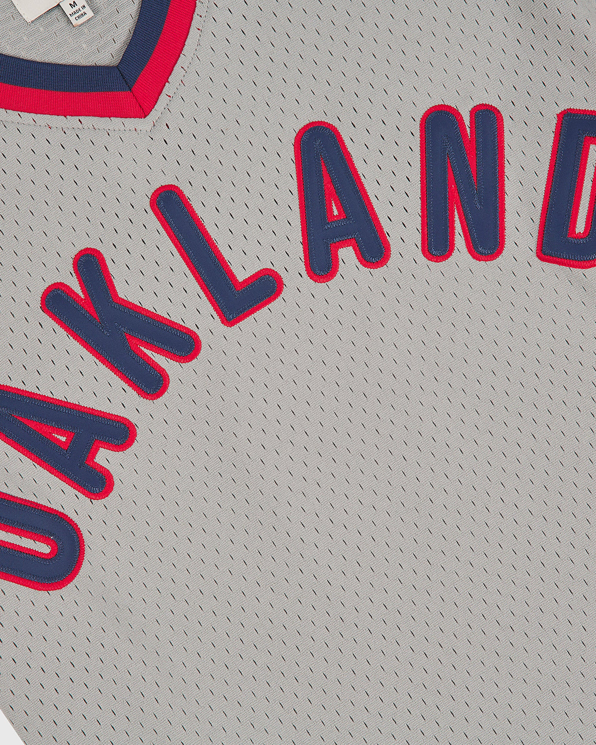 Oakland Oaks 1948 Mesh V-Neck Road Jersey product image 2, provided for visual reference and product detail review