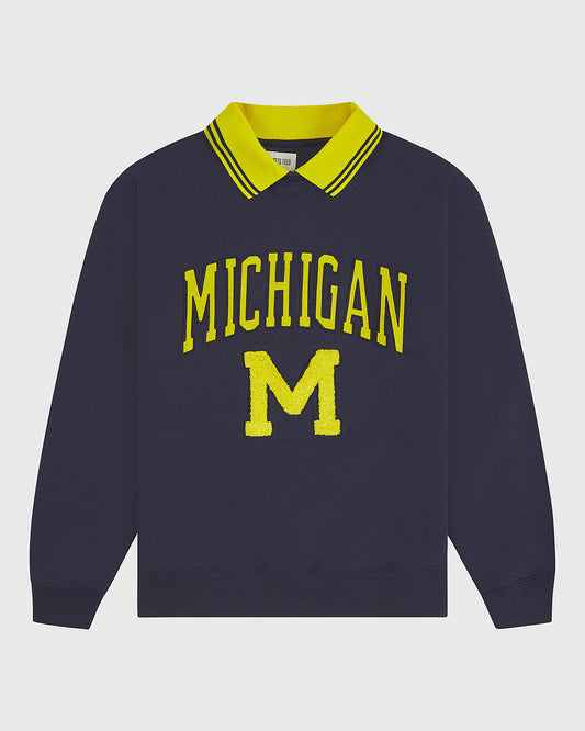 University of Michigan Collared Crewneck product image 1, provided for visual reference and product detail review